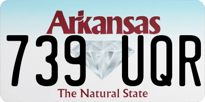 AR license plate 739UQR