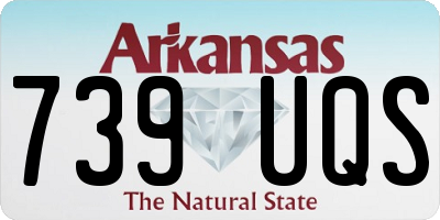 AR license plate 739UQS