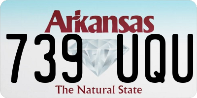 AR license plate 739UQU
