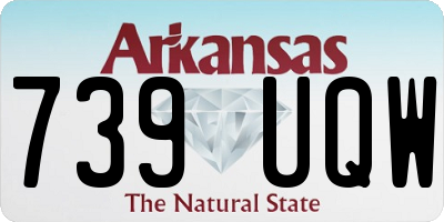 AR license plate 739UQW