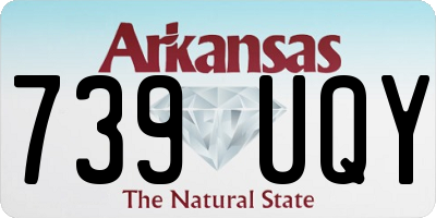 AR license plate 739UQY