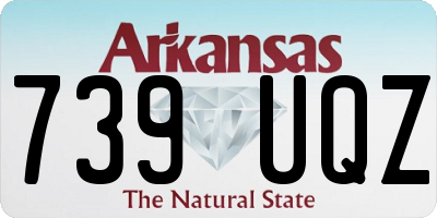 AR license plate 739UQZ