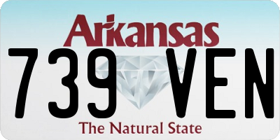 AR license plate 739VEN