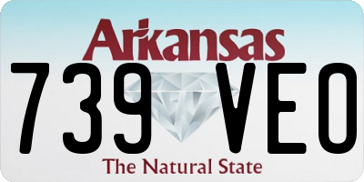 AR license plate 739VEO