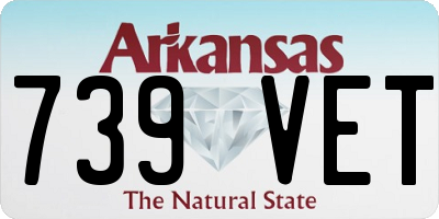AR license plate 739VET
