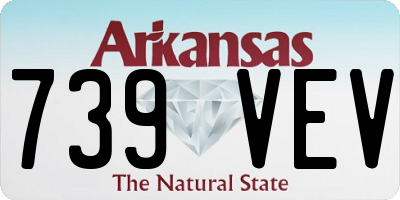 AR license plate 739VEV