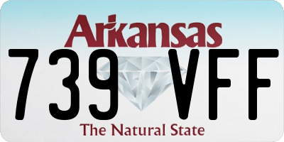 AR license plate 739VFF