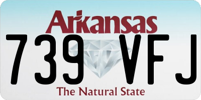 AR license plate 739VFJ