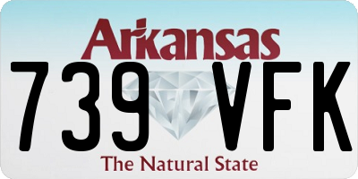 AR license plate 739VFK