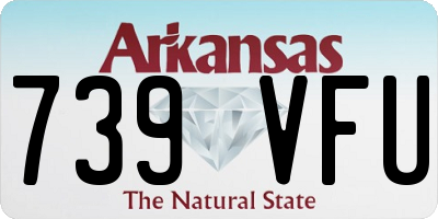 AR license plate 739VFU