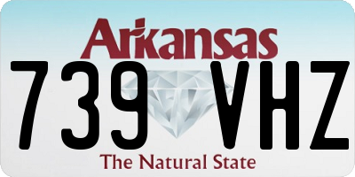 AR license plate 739VHZ