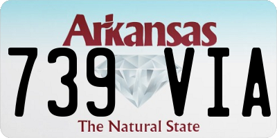 AR license plate 739VIA
