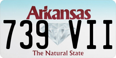AR license plate 739VII