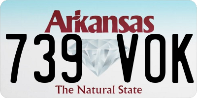 AR license plate 739VOK
