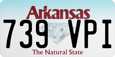 AR license plate 739VPI