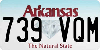 AR license plate 739VQM
