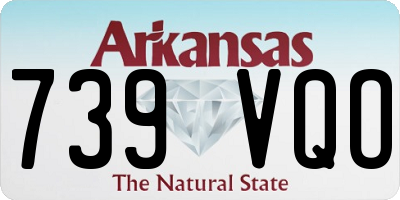 AR license plate 739VQO