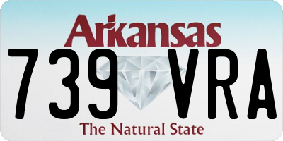 AR license plate 739VRA