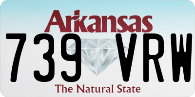 AR license plate 739VRW