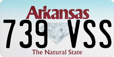 AR license plate 739VSS
