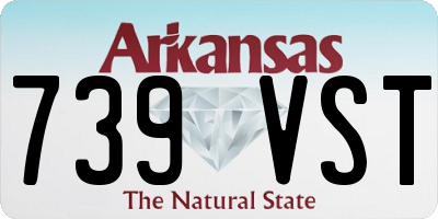 AR license plate 739VST