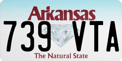 AR license plate 739VTA