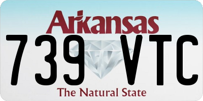 AR license plate 739VTC