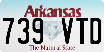 AR license plate 739VTD