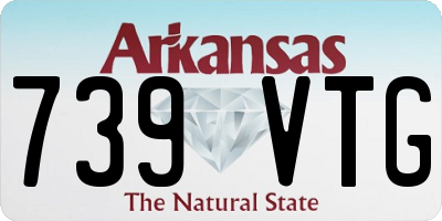 AR license plate 739VTG