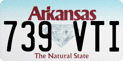 AR license plate 739VTI