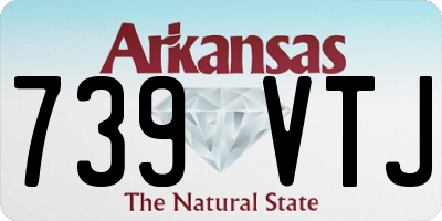 AR license plate 739VTJ