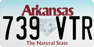 AR license plate 739VTR