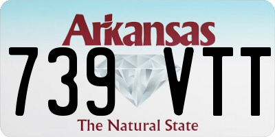 AR license plate 739VTT
