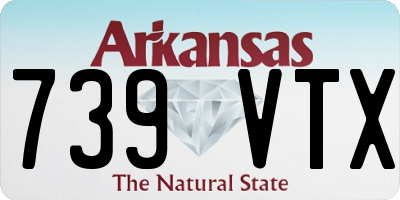 AR license plate 739VTX