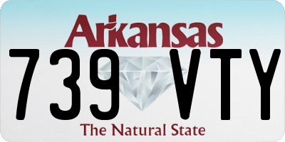 AR license plate 739VTY