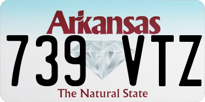 AR license plate 739VTZ