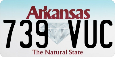 AR license plate 739VUC