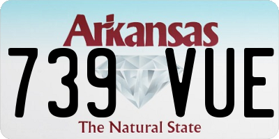 AR license plate 739VUE