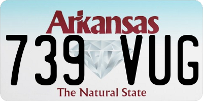 AR license plate 739VUG