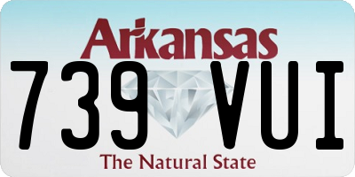 AR license plate 739VUI