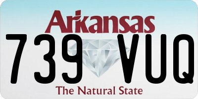 AR license plate 739VUQ
