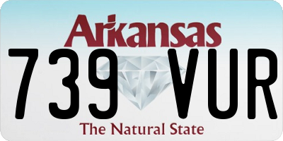 AR license plate 739VUR