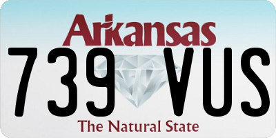 AR license plate 739VUS