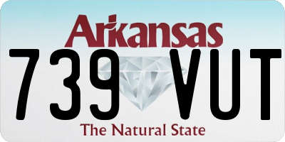 AR license plate 739VUT