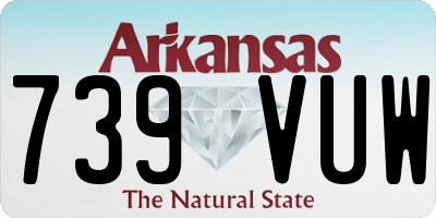 AR license plate 739VUW