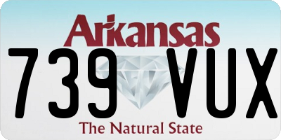 AR license plate 739VUX