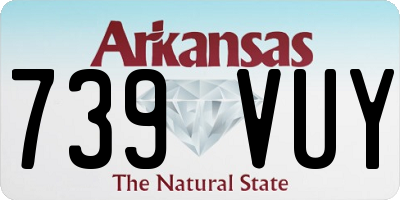 AR license plate 739VUY