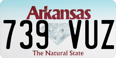 AR license plate 739VUZ