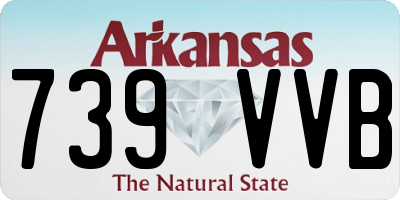AR license plate 739VVB