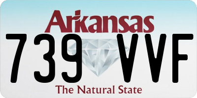 AR license plate 739VVF